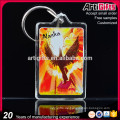 Paper inserting into Acrylic Photo Frame Souvenir Acrylic Key Chain